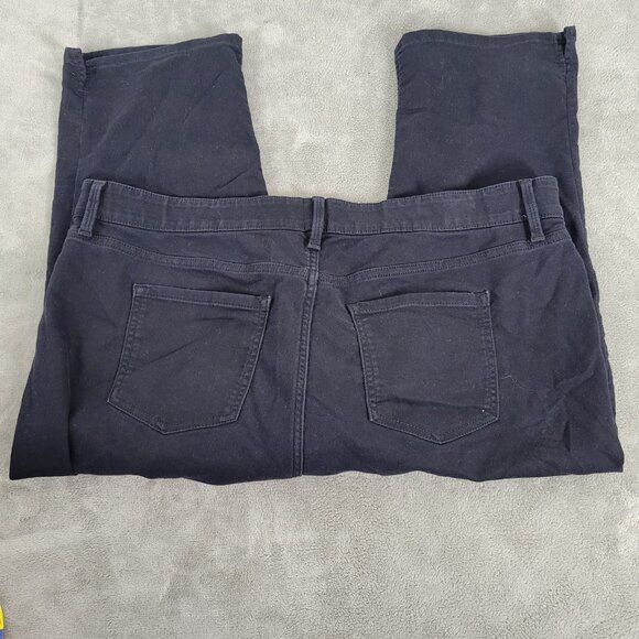 Liz Claiborne Womens Jeans 18W Plus Sara Crop Capri Comfort Indigo Blue CAP19E - Picture 5 of 10